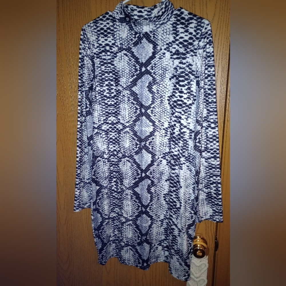 Snake Print Bodycon Dress